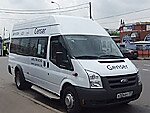 Бесплатный автобус Genser в пункт аренды автомобилей АрендаАвто-гай на Новорязанском шоссе